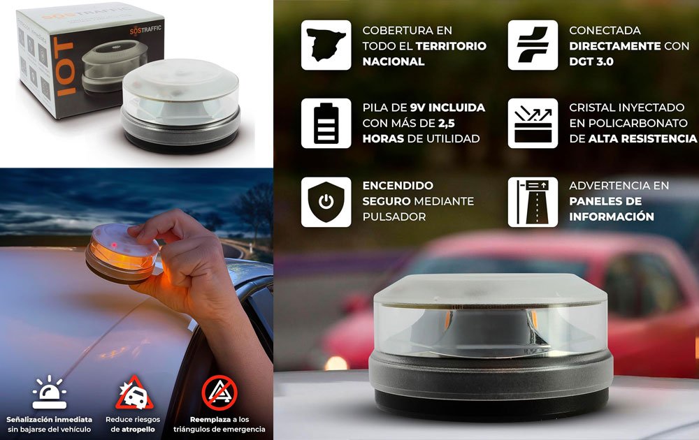 Baliza luminosa Atressa V16 con geolocalización: guía, opinión y compra